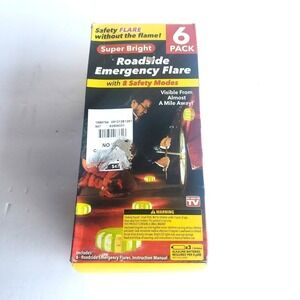 Roadside Emergency Safety Flare 6 Pack Super Bright LED Automobile 8 Modes